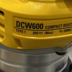 AS-IS DEWALT 20V MAX XR Cordless Brushless Fixed Base Compact Router (Tool Only)