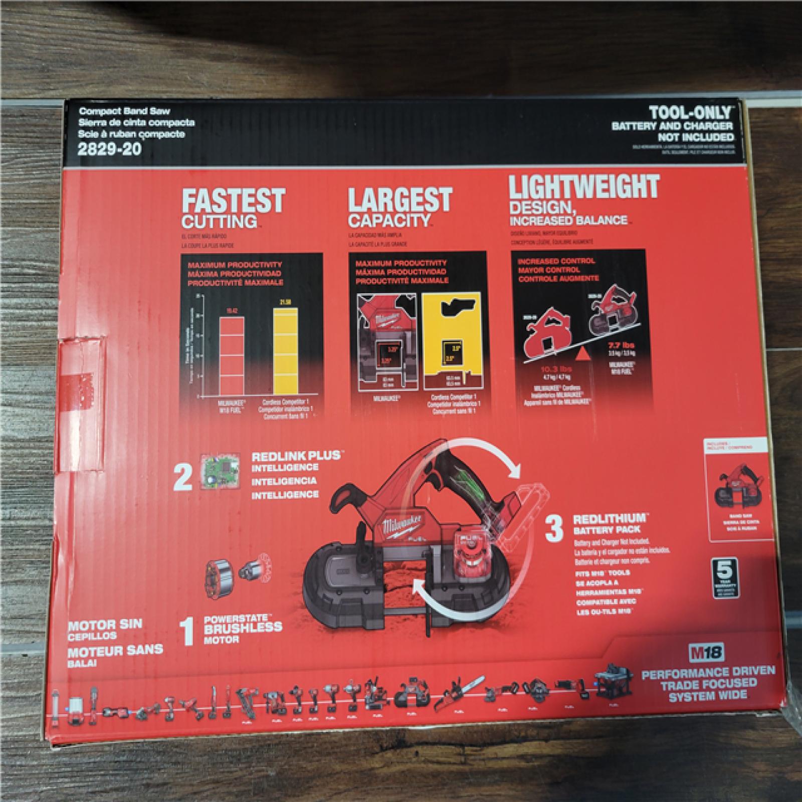 California NEW Milwaukee Compact Band Saw (Tool Only)