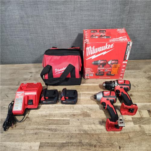 HOUSTON LOCATION - AS-IS Milwaukee 18V Lithium-Ion Cordless Drill Driver/Impact Driver Combo Kit