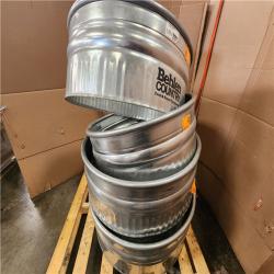Phoenix AS-IS Behlen Country 36 in. x 12 in. Round Galvanized Steel Wood Fire Ring Pallet (6-Rings)