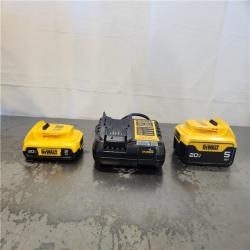 AS-IS- DEWALT 20V MAX Lithium-Ion Battery Kit with 5.0Ah and 2.0Ah Battery and Charger