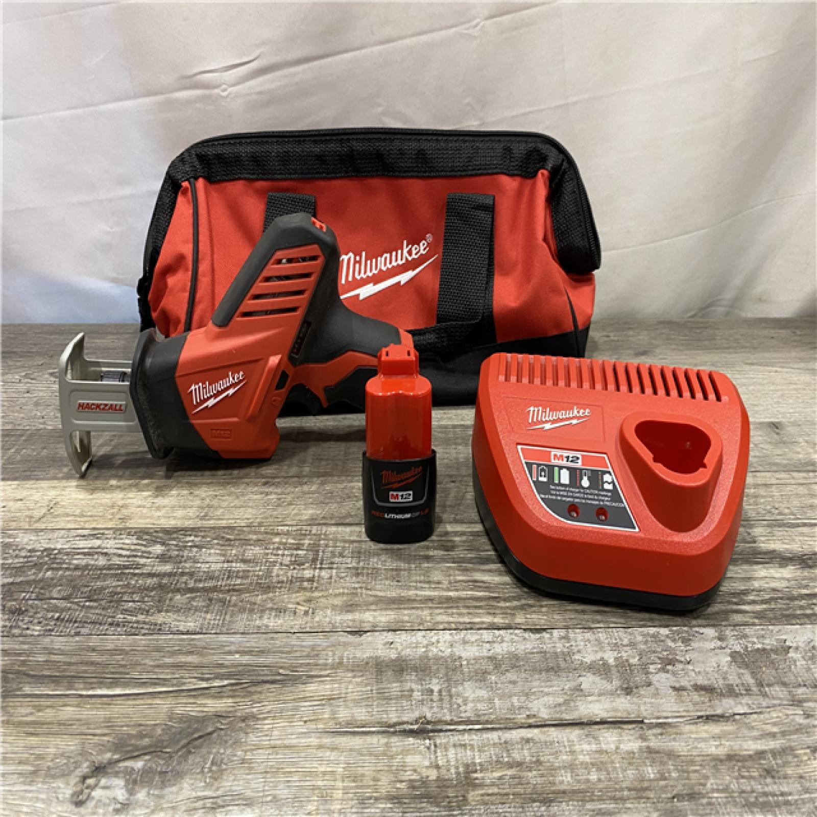 AS-IS Milwaukee 12V Lithium-Ion HACKZALL Cordless Reciprocating Saw Kit