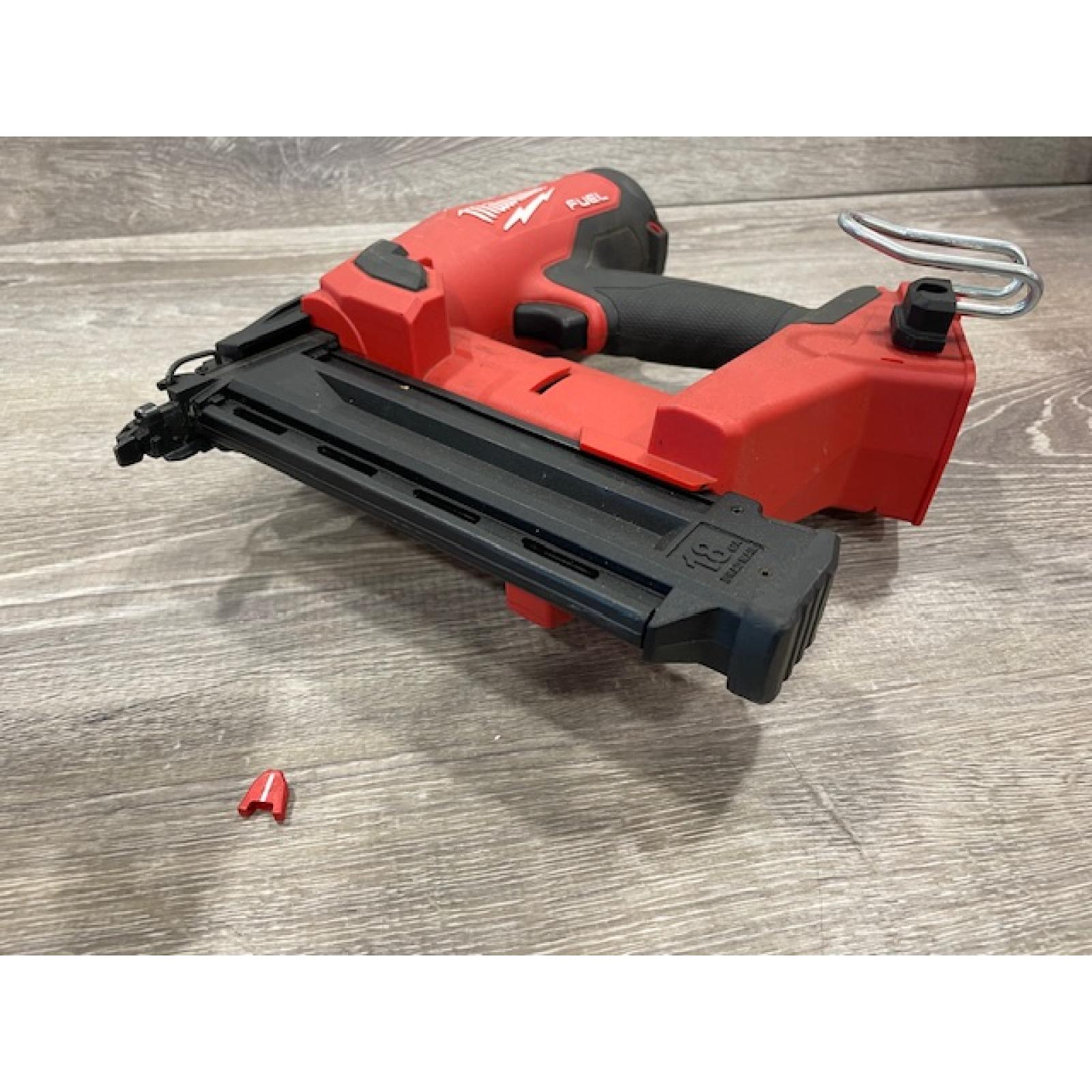 AS-IS Milwaukee FUEL 18-Volt Lithium-Ion Brushless Cordless Gen II 18-Gauge Brad Nailer (Tool-Only)