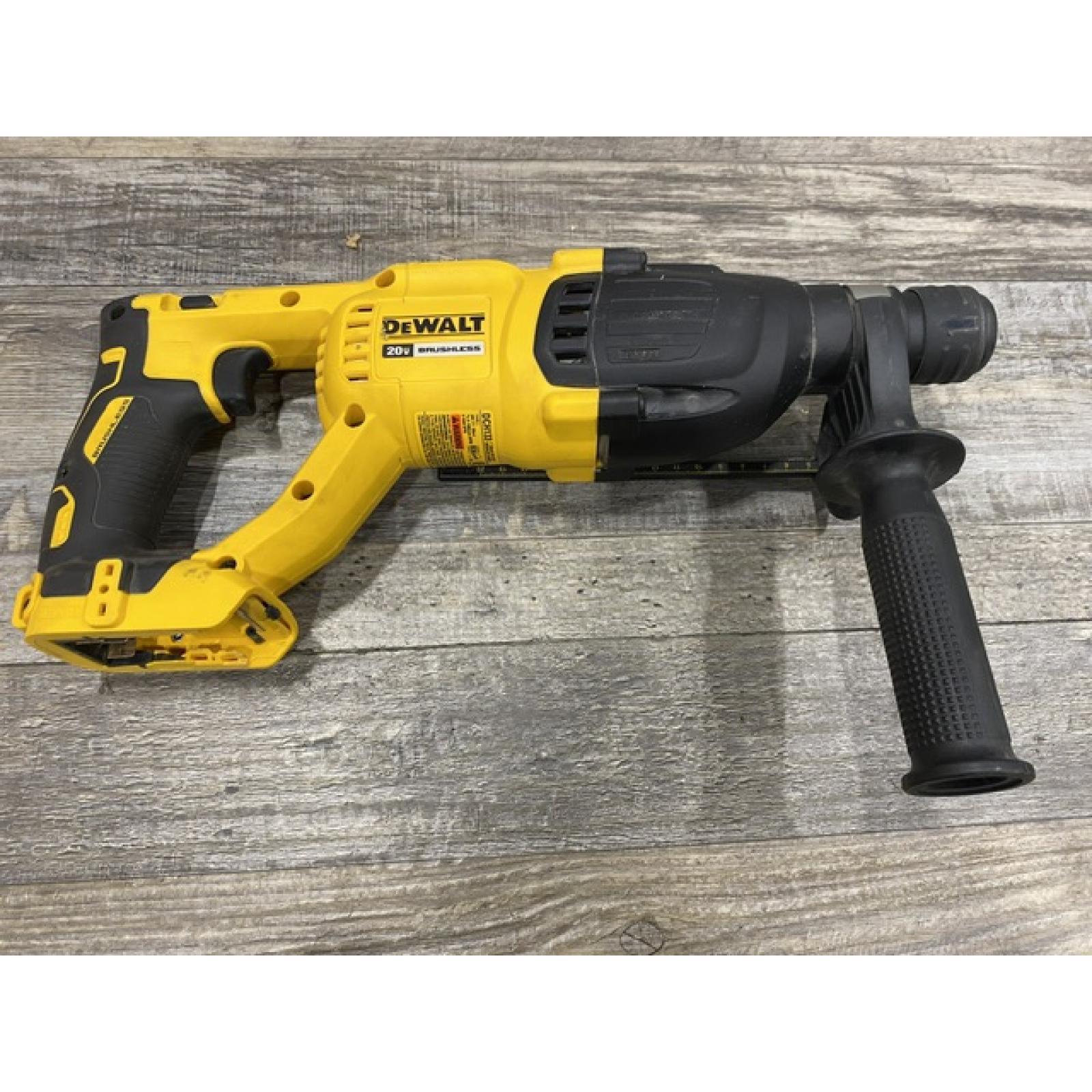 AS-IS DEWALT 20V MAX Cordless Brushless 1 in. SDS Plus D-Handle Concrete and Masonry Rotary Hammer (Tool Only)
