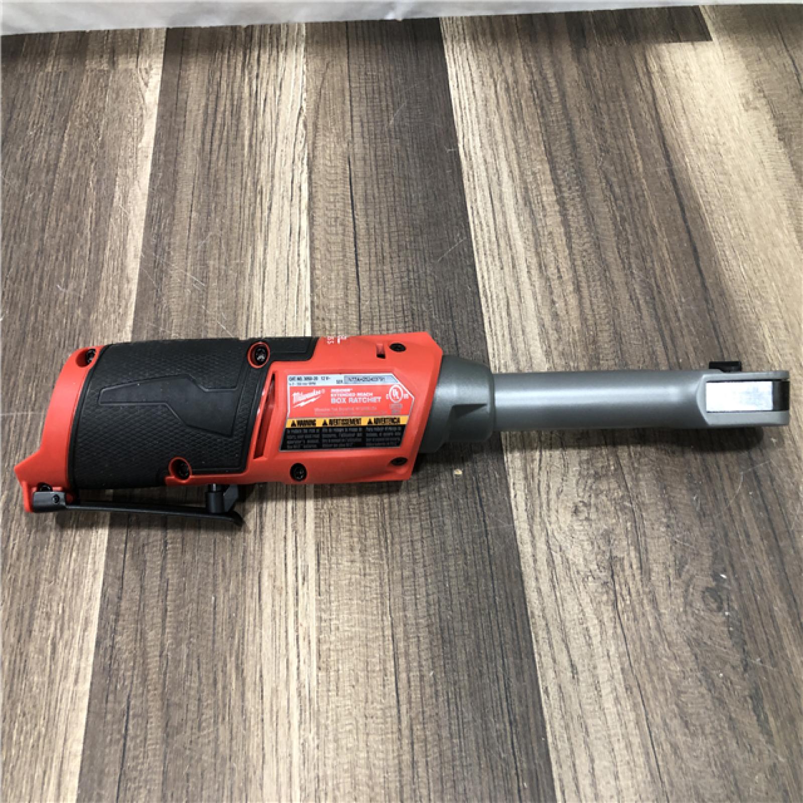 AS-IS Milwaukee FUEL INSIDER 12V Lithium-Ion Brushless Cordless 1/4 in. - 3/8 in. Extended Reach Box Ratchet (Tool-Only)