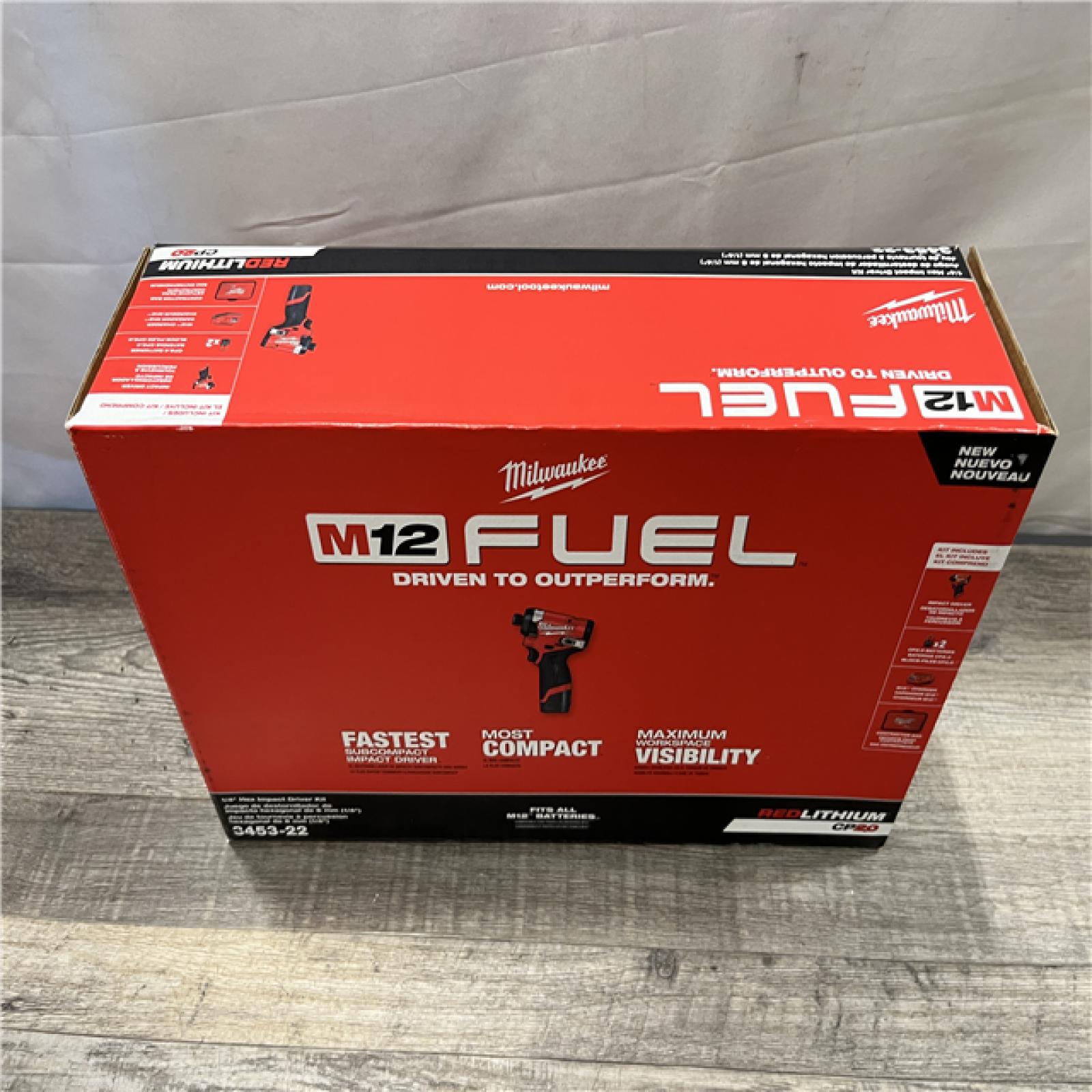 NEW - Milwaukee FUEL 12V Lithium-Ion Brushless Cordless 1/4 in. Hex Impact Driver Kit