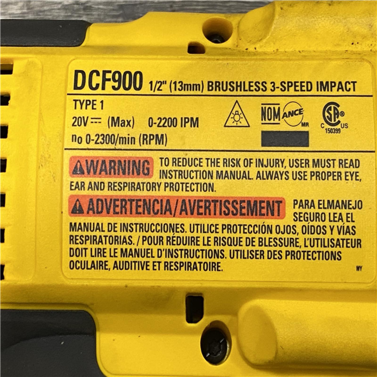 AS-IS DEWALT 20V MAX Lithium-Ion Cordless 1/2 in. Impact Wrench Kit