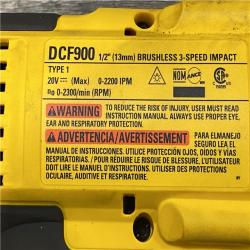 AS-IS DEWALT 20V MAX Lithium-Ion Cordless 1/2 in. Impact Wrench Kit