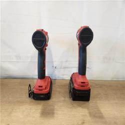 AS-IS- M18 18-Volt Lithium-Ion Brushless Cordless Compact Hammer Drill/Impact Combo Kit (2-Tool) with (2) Batteries  Bag