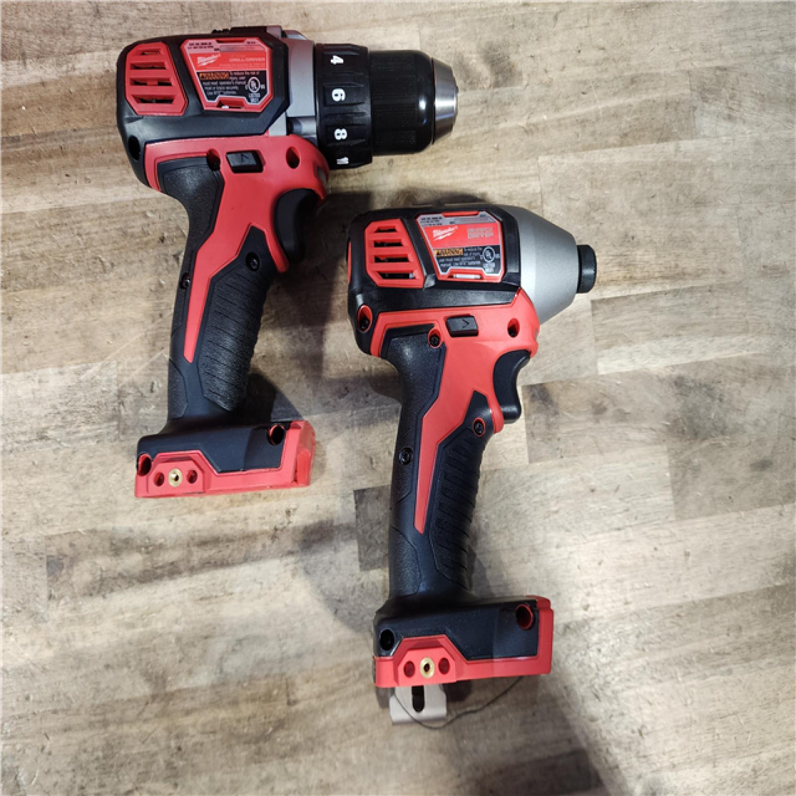HOUSTON LOCATION - AS-IS Milwaukee M18 Brushed Cordless (2-Tool) Drill/Driver and Impact Driver Kit