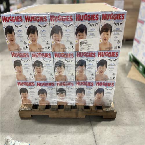 DALLAS LOCATION - Huggies Size 6 Diapers  Snug & Dry Baby Diapers PALLET-(30 UNITS)