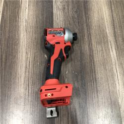 AS-IS Milwaukee 18V Lithium-Ion Compact Brushless Cordless 1/4 in. Impact Driver (Tool-Only)