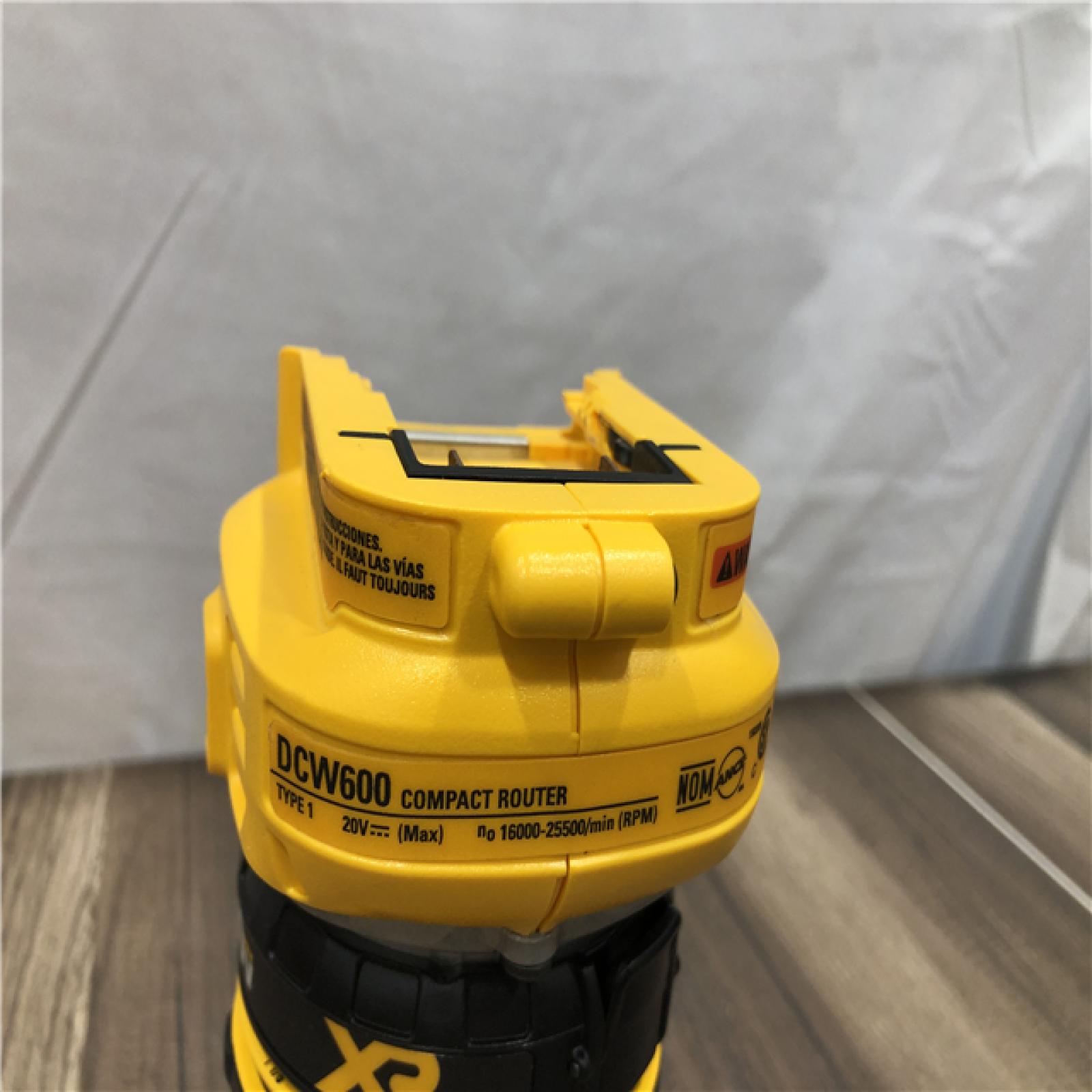 AS-IS DEWALT 20V MAX XR Cordless Brushless Fixed Base Compact Router (Tool Only)