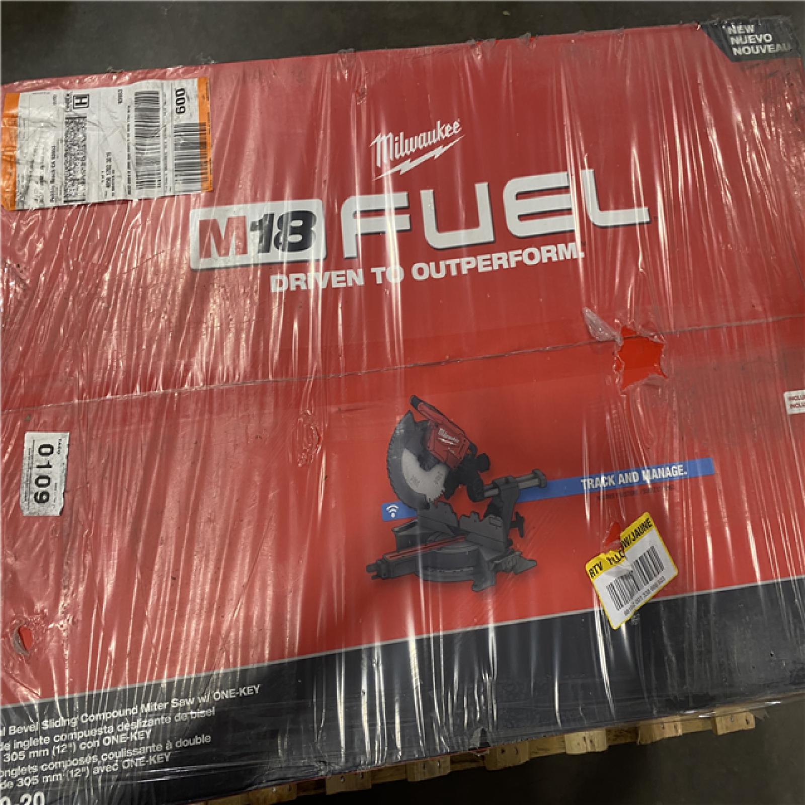 NEW- M18 FUEL 18V Lithium-Ion Brushless Cordless 12 in. Dual Bevel Sliding Compound Miter Saw (Tool-Only)