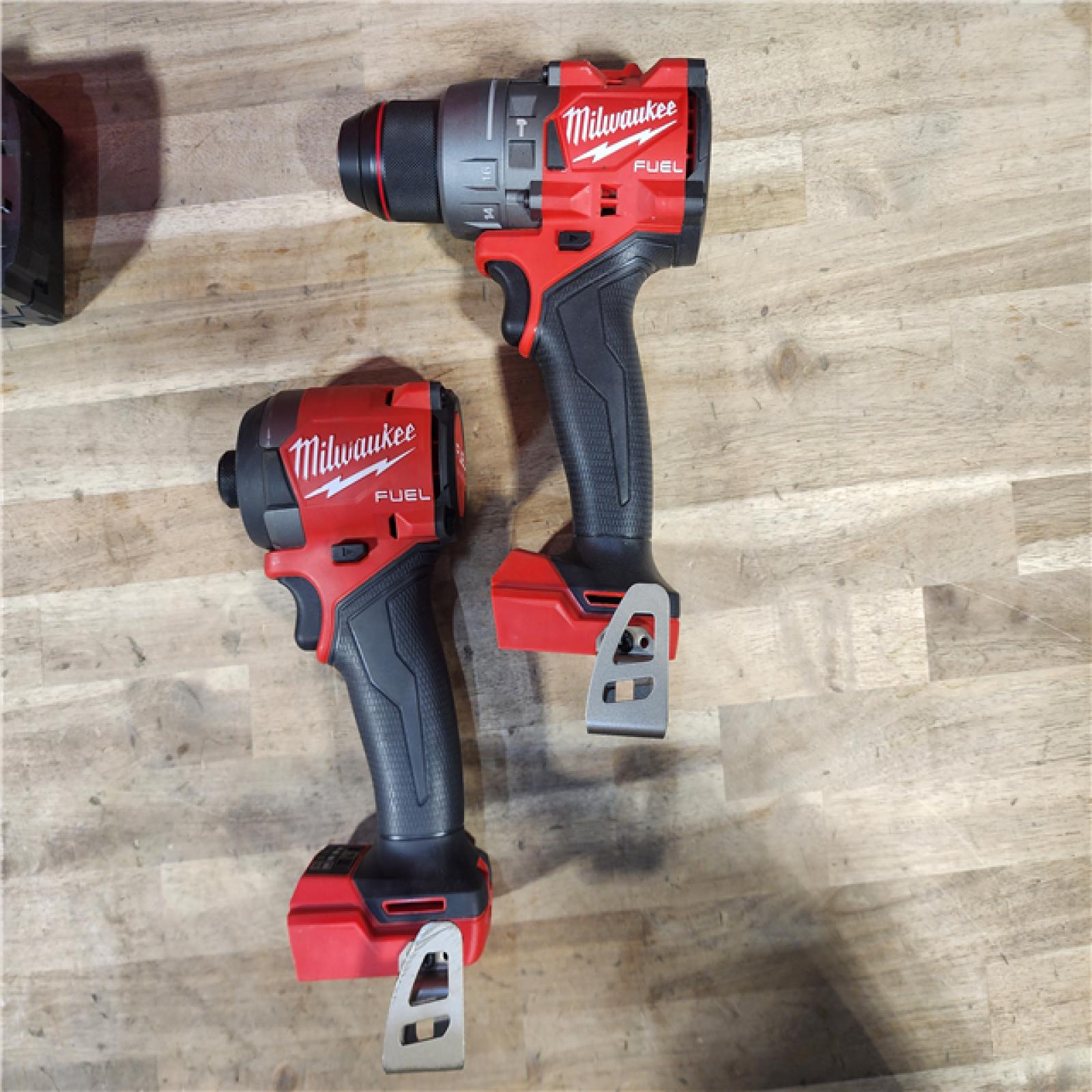HOUSTON LOCATION - AS-IS MILWAUKEE FUEL 18V Lithium-Ion Brushless Cordless Hammer Drill and Impact Driver Combo Kit (2-Tool) with 2 Batteries