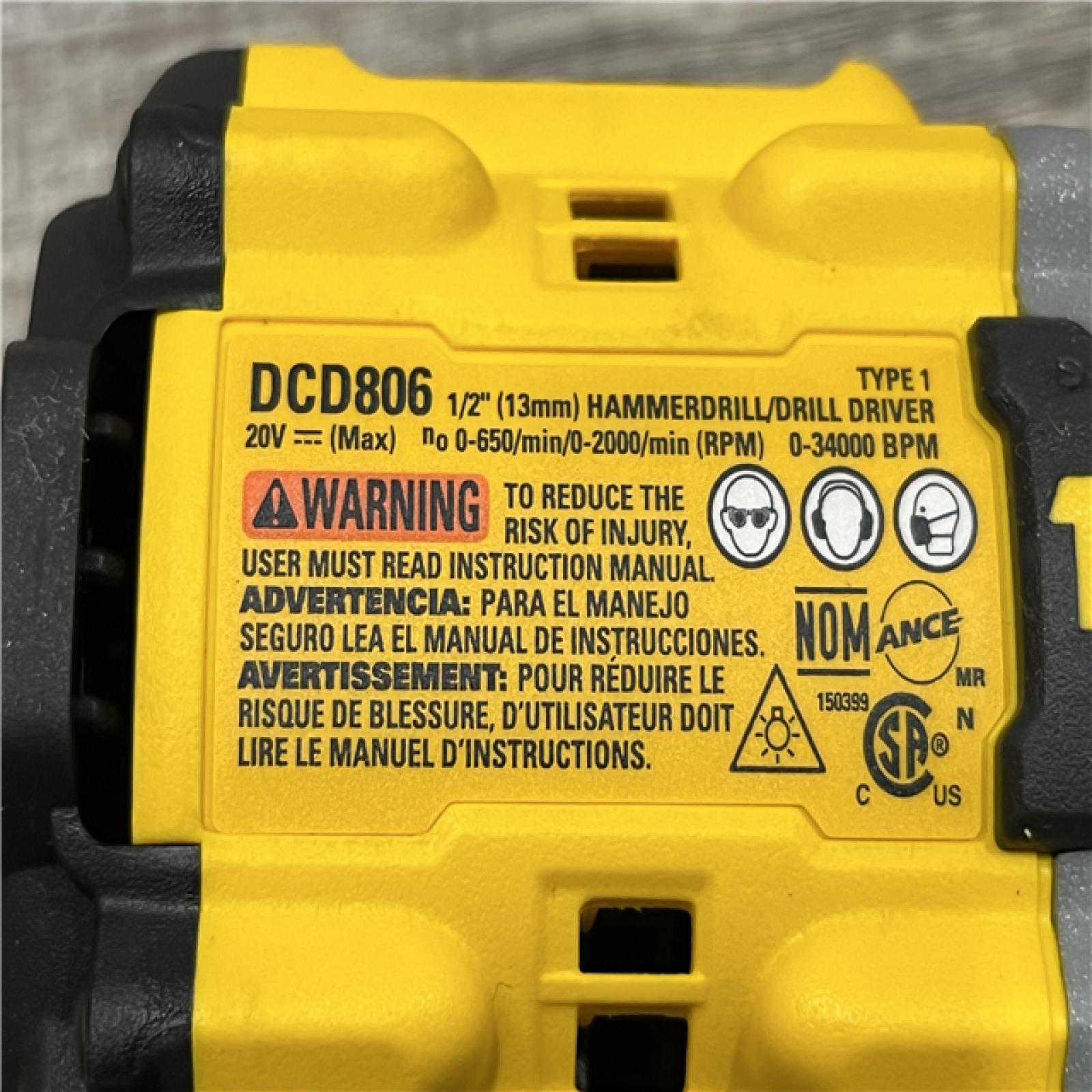 AS-IS DEWALT 20V XR Brushless Cordless 1/2 in. Hammer Drill (Tool-Only)