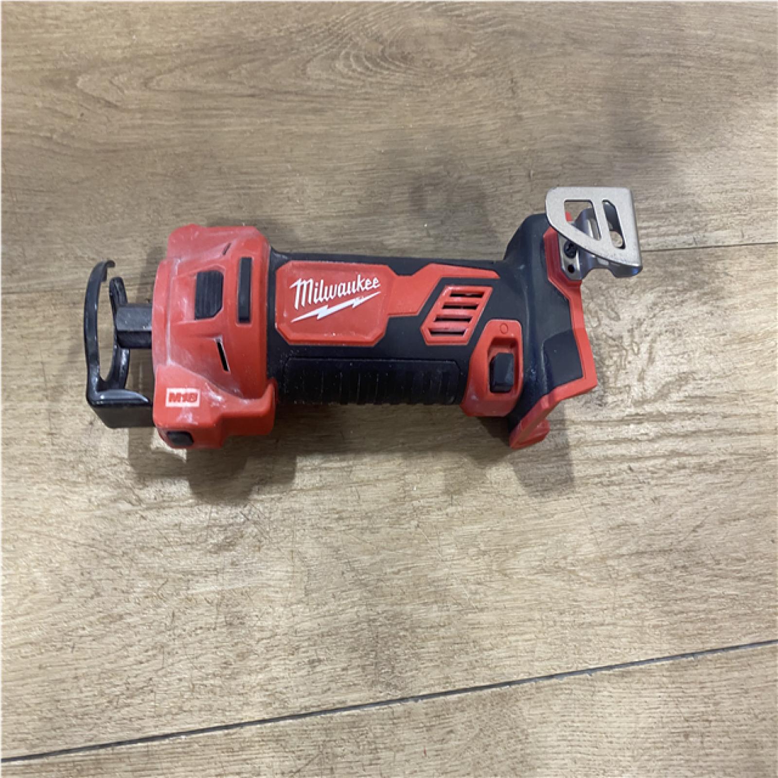 AS-IS Milwaukee 18V Lithium-Ion Cordless Drywall Cut Out Rotary Tool (Tool-Only)