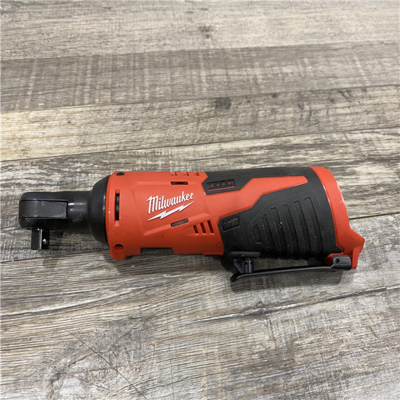 AS-IS Milwaukee 12V Lithium-Ion Cordless 3/8 in. Ratchet (Tool-Only)
