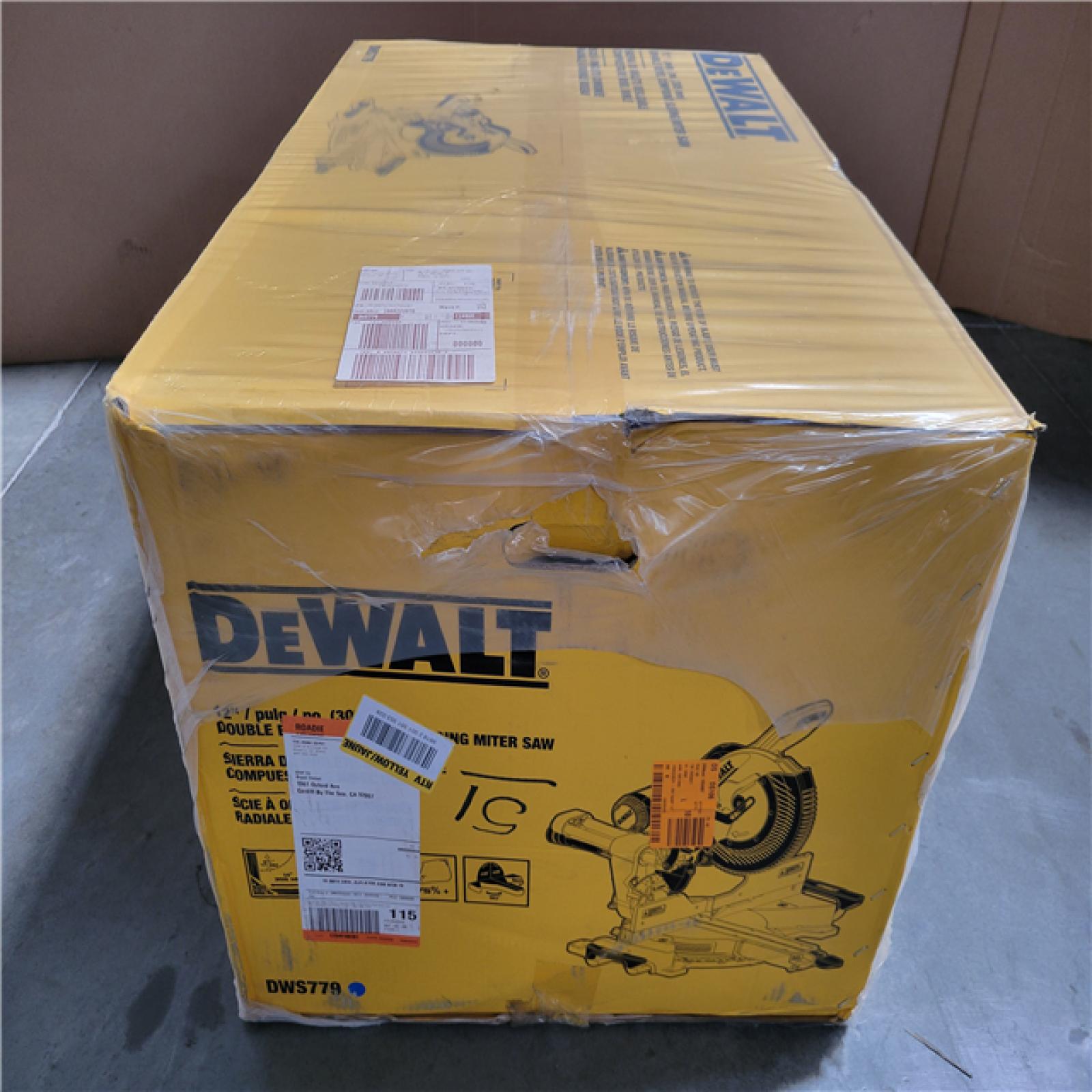 CALIFORNIA AS-IS NEW 12 DOUBLE BEVEL COMPOUND SLIDING MITER SAW