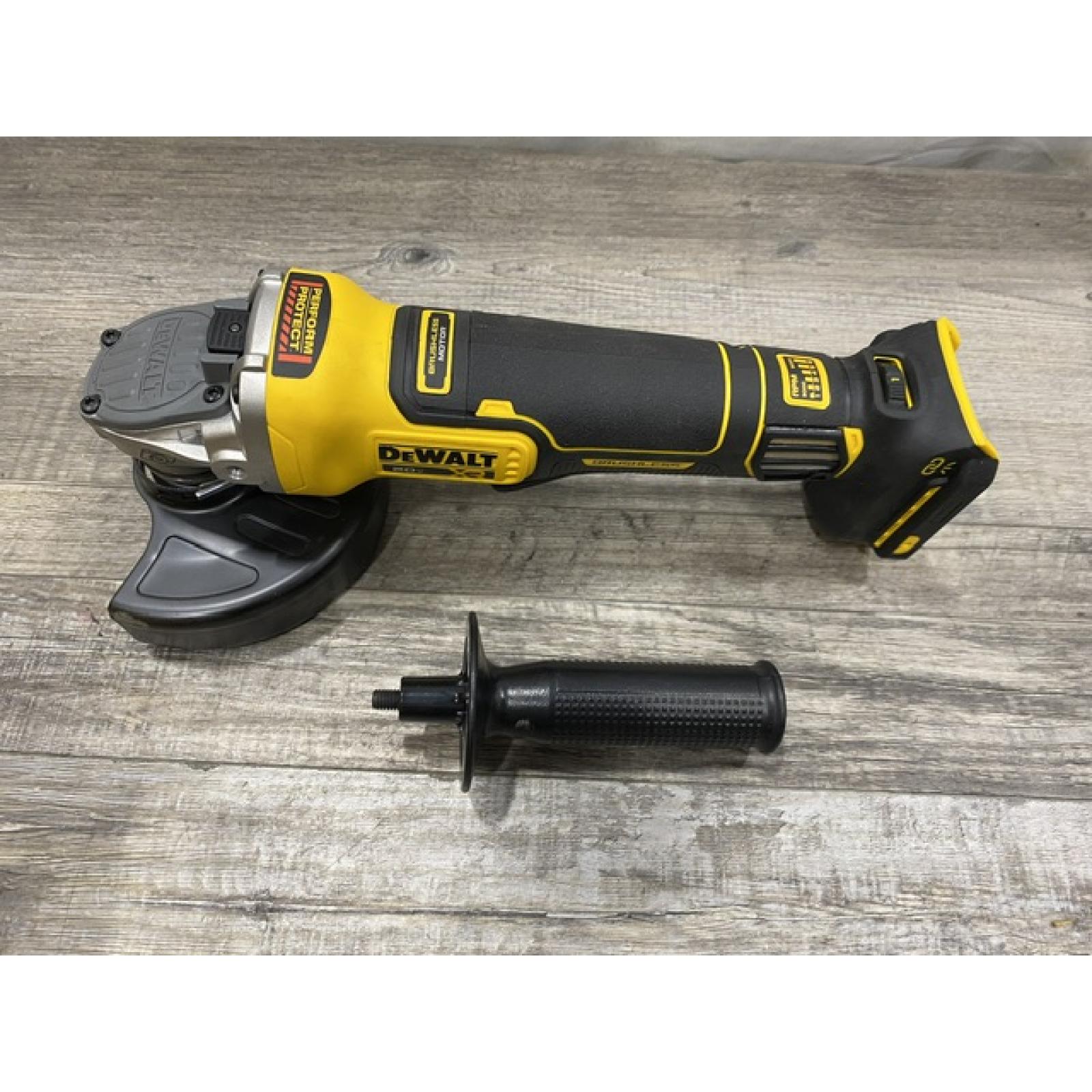 AS-IS DEWALT 20V XR Cordless 4-1/2. in. to 5 in. Variable Speed Angle Grinder (Tool Only)