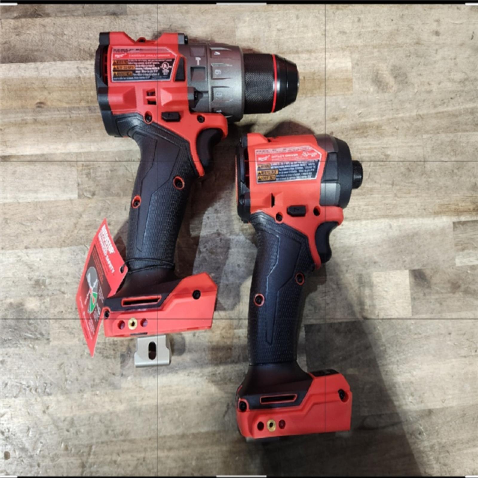 HOUSTON LOCATION - AS-IS (APPEARS LIKE NEW) MILWAUKEE FUEL 18V Lithium-Ion Brushless Cordless Hammer Drill and Impact Driver Combo Kit