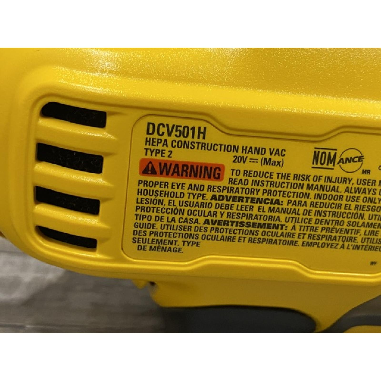 AS-IS DEWALT Bagless 20V MAX Stick Cordless General Dirt Filter Handheld Vacuum (Tool Only)