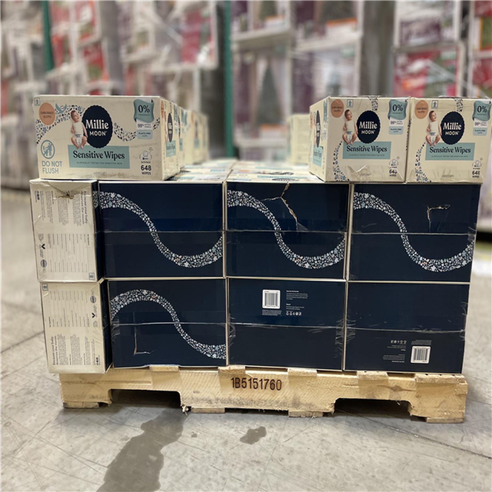 DALLAS LOCATION- Millie Moon Sensitive Wipes PALLET-(51 CASES)