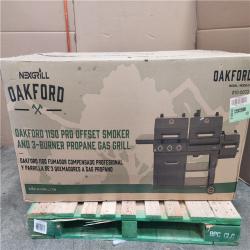 Phoenix Location NEW Nexgrill Oakford 1150 Pro 3-Burner Propane Gas and Offset Charcoal Smoker Combo Grill in Black (Sealed)