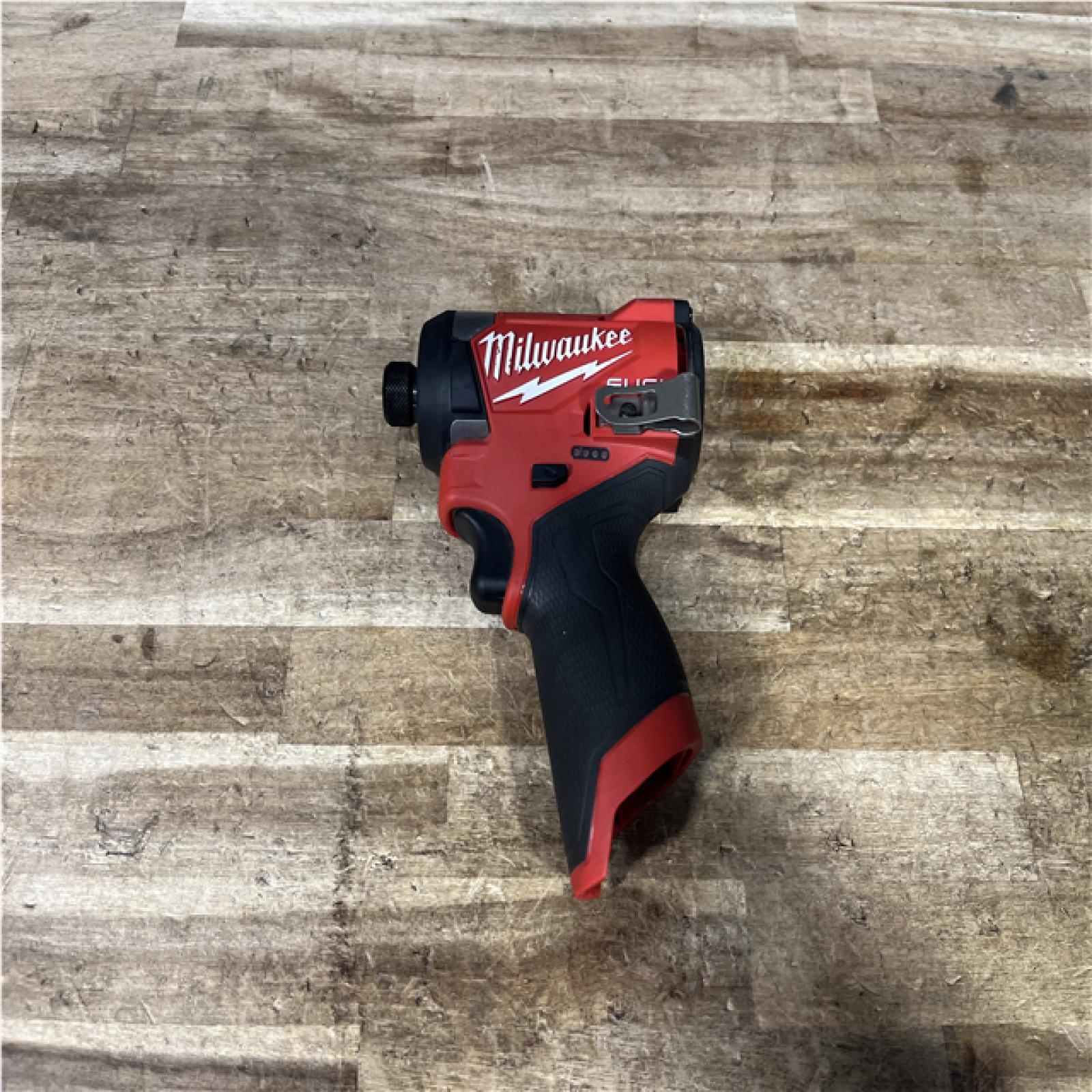 Houston Location AS-IS Milwaukee FUEL 12V Lithium-Ion Brushless Cordless 1/4 in. Hex Impact Driver (Tool-Only)