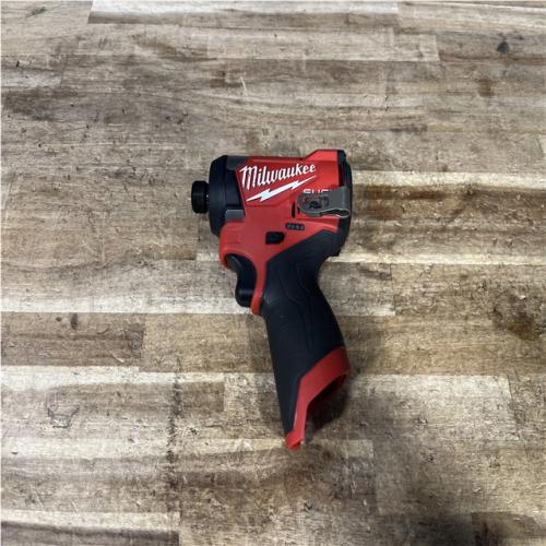 Houston Location AS-IS Milwaukee FUEL 12V Lithium-Ion Brushless Cordless 1/4 in. Hex Impact Driver (Tool-Only)
