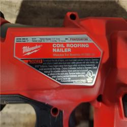 HOUSTON LOCATION - AS-IS Milwaukee FUEL 18-Volt Lithium-Ion Brushless Cordless Coil Roofing Nailer (Tool Only)