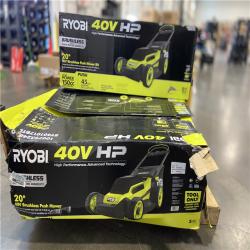 DALLAS LOCATION - RYOBI 40V HP Brushless 20 in. Cordless Battery Walk Behind Push Lawn -(3 UNITS)