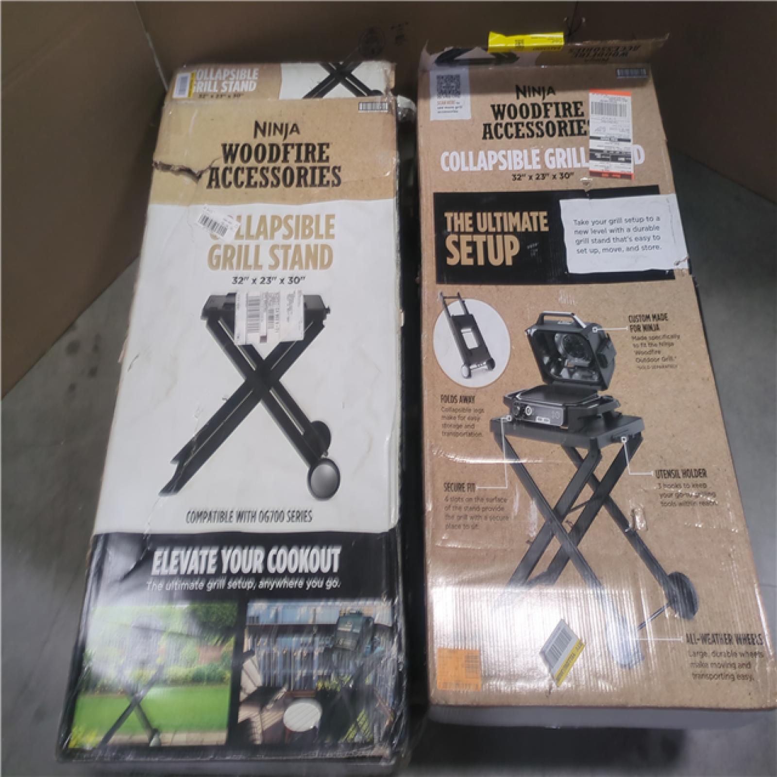 CALIFORNIA AS-IS NINJA WOOD FIRE ACCESSORIES - COLLAPSIBLE GRILL STAND(s)