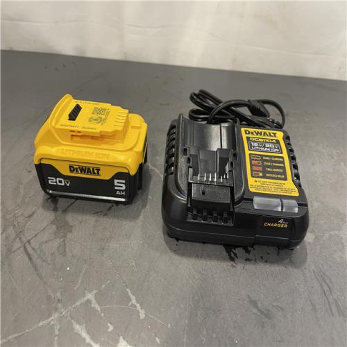 AS-IS - DEWALT 20V MAX Lithium-Ion 5.0 Ah Battery and Charger