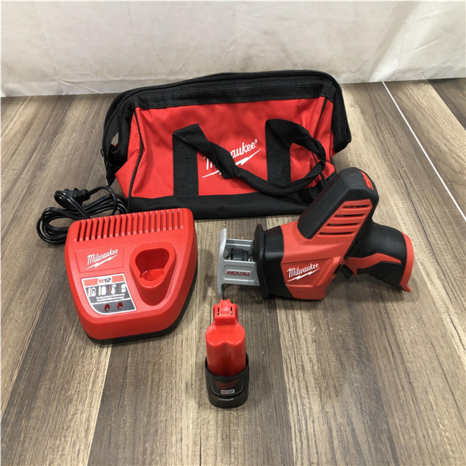 AS-IS Milwaukee 12V Lithium-Ion HACKZALL Cordless Reciprocating Saw Kit