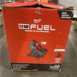 As-Is- Milwaukee M18 FUEL Brushless Cordless 10 in. Dual Bevel Sliding Compound Miter Saw (Tool-Only)