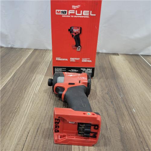 AS-IS Milwaukee 18V Lithium-Ion Brushless Cordless 1/4   Hex Impact Driver Bare Tool  Red