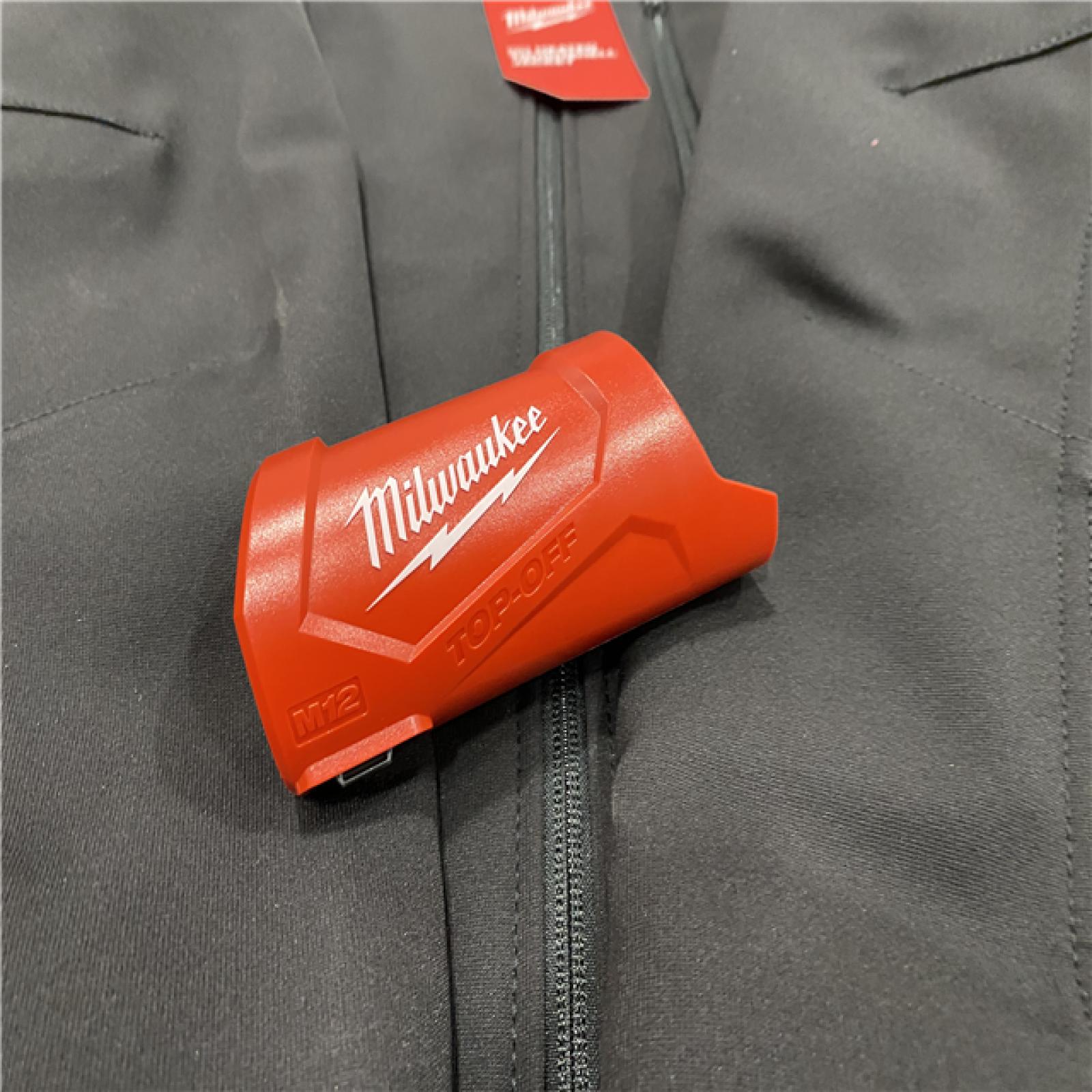 AS-IS Milwaukee Men's X-Large 12V Lithium-Ion Cordless TOUGHSHELL Black Heated Jacket (Jacket Only)