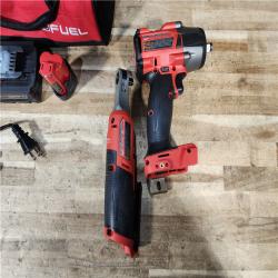 HOUSTON LOCATION - AS - IS Milwaukee 2 Tool Combo Kit W/ (2) Battery & Charger