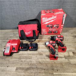 HOUSTON LOCATION - AS-IS Milwaukee M18 Brushed Cordless (2-Tool) Drill/Driver and Impact Driver Kit