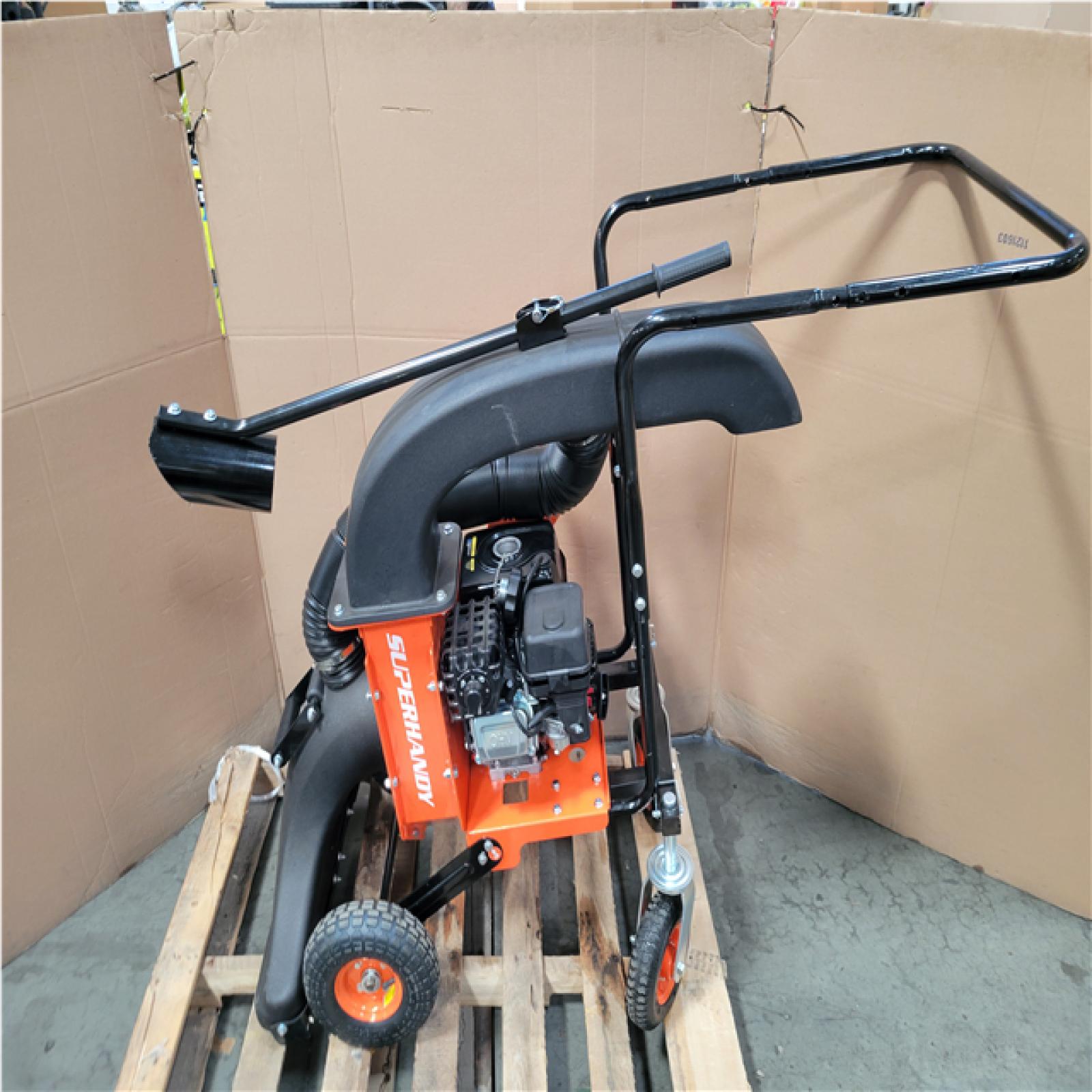 CALIFORNIA AS-IS SUPER HANDY WALK BEHIND LEAF VACUUM AND CHIPPER
