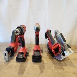 AS-IS- Milwaukee M18 Cordless Brushless 4 Tool Combo Kit