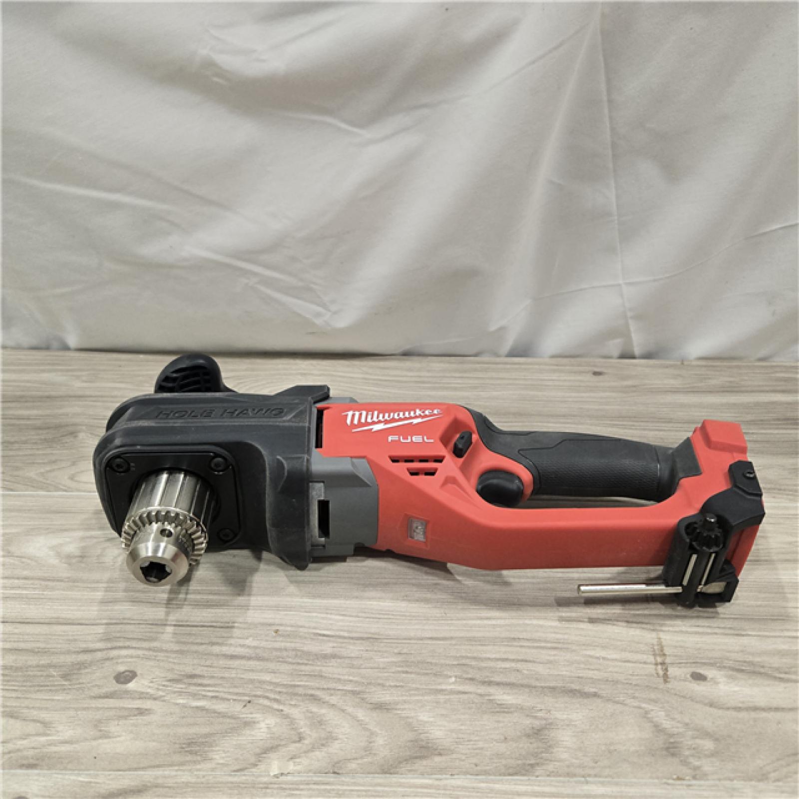 AS-IS Milwaukee M18 18V Fuel Hole Hawg 1/2  Right Angle Drill 2807-20 (Tool-Only)