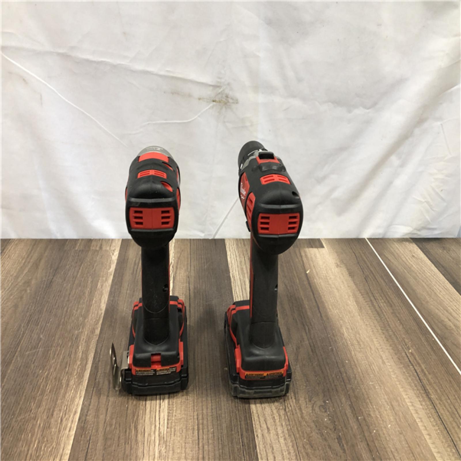 AS-IS Milwaukee 18V Lithium-Ion Cordless Drill Driver/Impact Driver Combo Kit