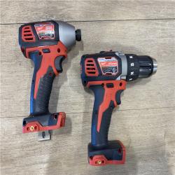 AS-IS Milwaukee 18V Lithium-Ion Cordless Drill Driver/Impact Driver Combo Kit