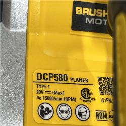 AS-IS DEWALT 20V MAX XR Cordless Brushless 3-1/4 in. Planer (Tool Only)