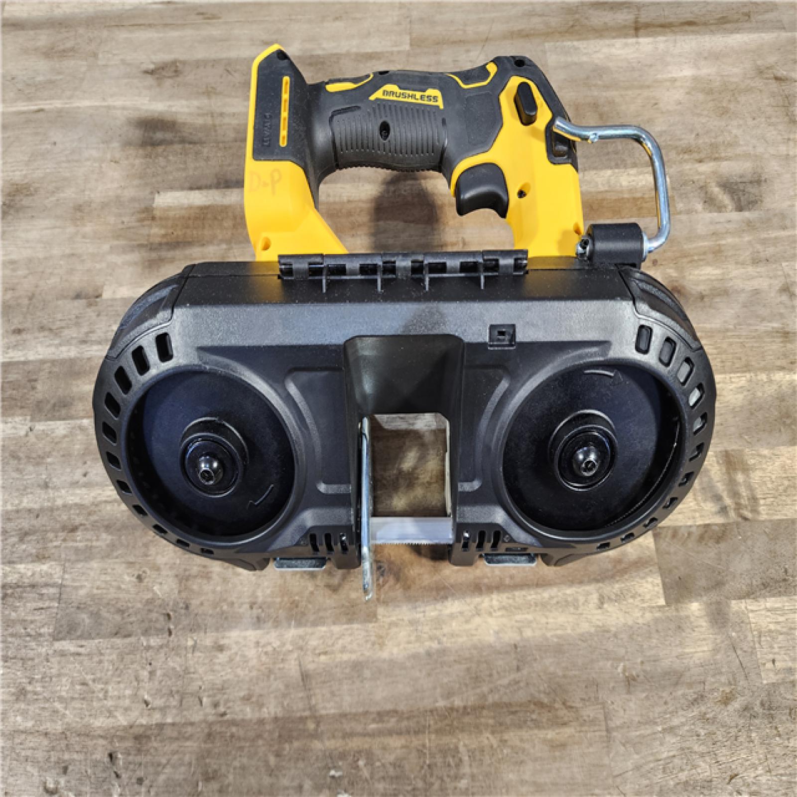 HOUSTON LOCATION - AS-IS Dewalt DCS377B 20V MAX ATOMIC Brushless Cordless 1-3/4  Compact Bandsaw (TOOL ONLY)