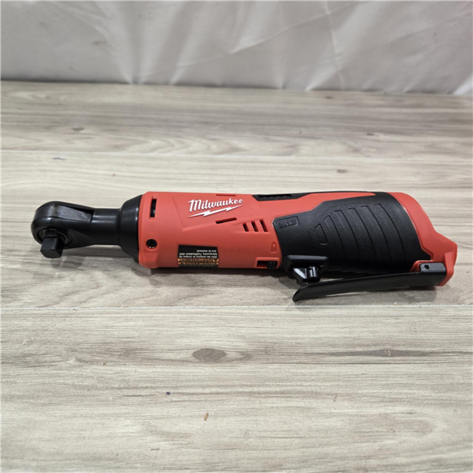 AS-IS MILWAUKEE 2457-20 .38 in. M12 Cordless Ratchet (Tool-Only)