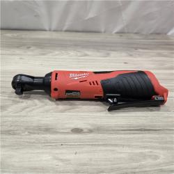 AS-IS MILWAUKEE 2457-20 .38 in. M12 Cordless Ratchet (Tool-Only)