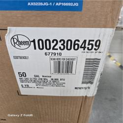 CALIFORNIA NEW RHEEM 50 GAL NATURAL GAS WATER HEATERS ULTRA LOW NOx (24pallets-96units)